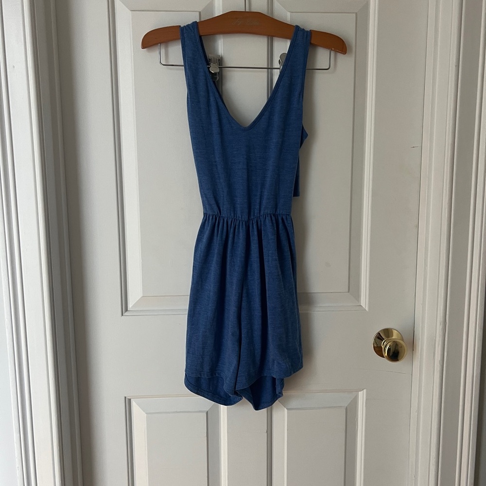 Rolla Coster Blue Jumpsuit with Sleeveless Design